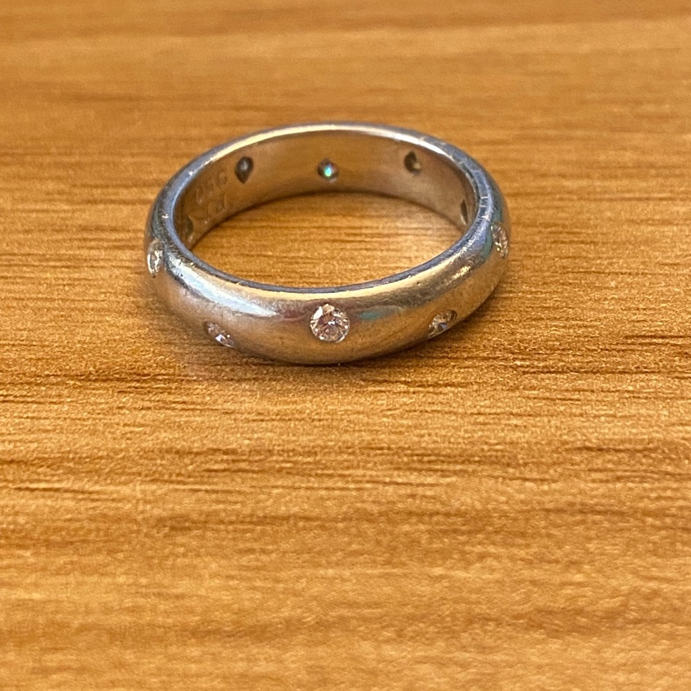 Tiffany & Co. platinum etoille diamond ring - Picture 6 of 11
